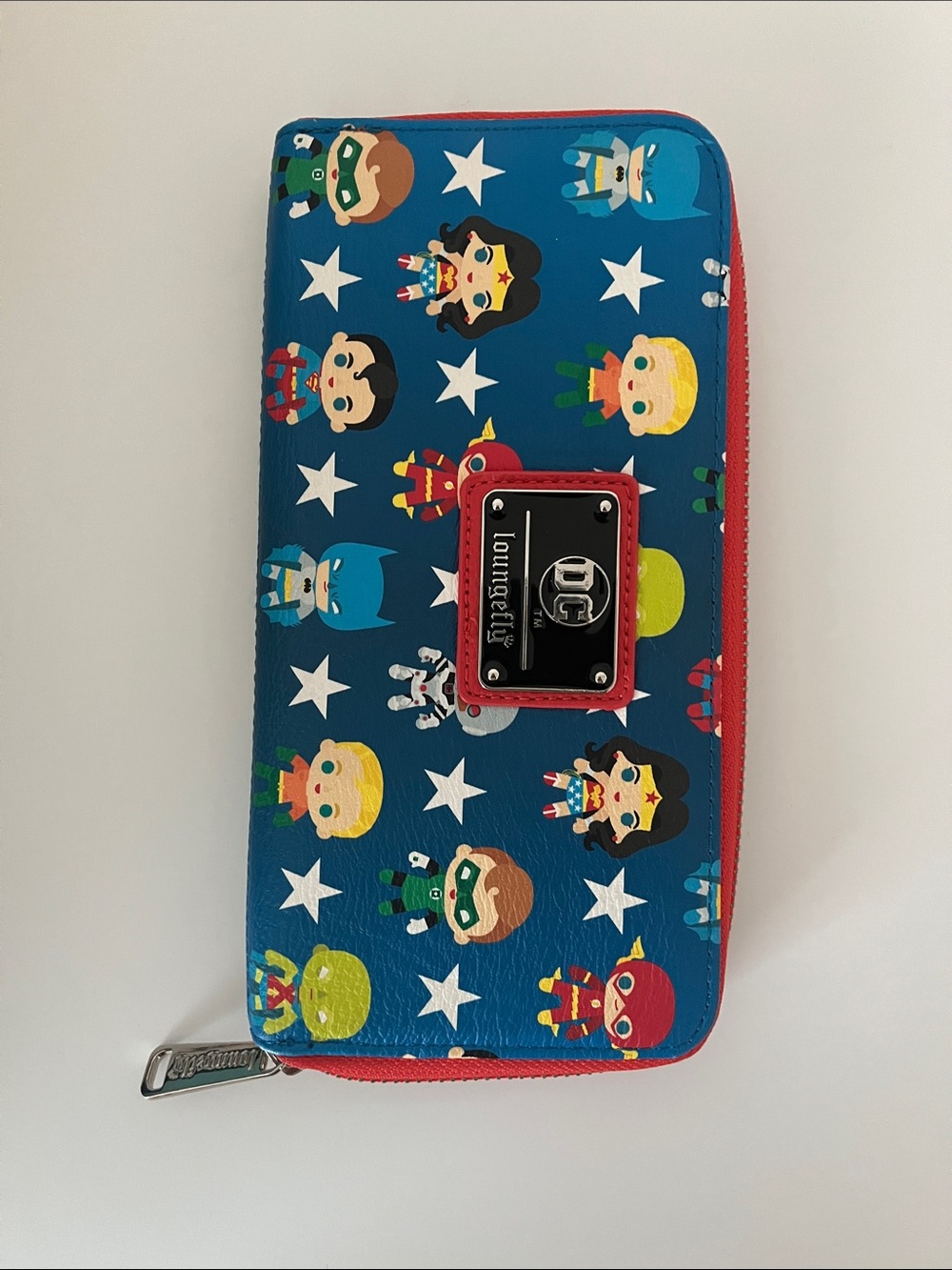 Loungefly Blue Red Marvel Superhero clutch Wallet